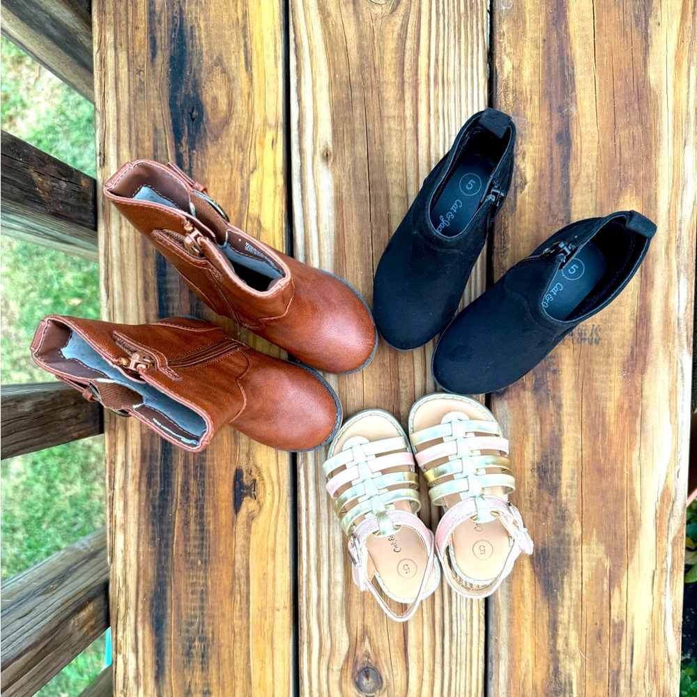 Toddler Shoes Bundle Three Pair Size 5